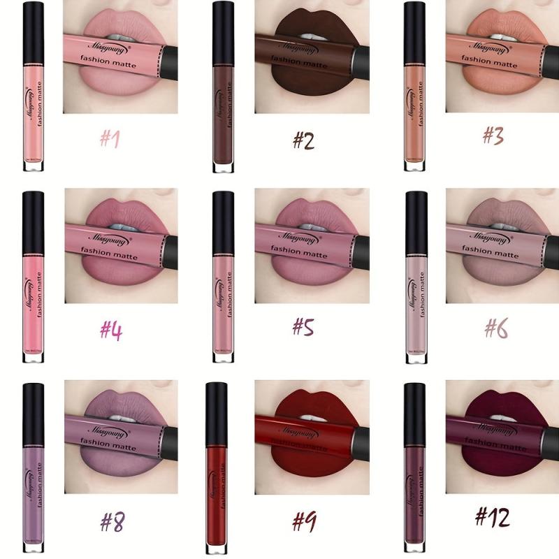 Velvety Liquid Lipstick Long Lasting Nude Lip Gloss