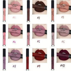 Velvety Liquid Lipstick Long Lasting Nude Lip Gloss