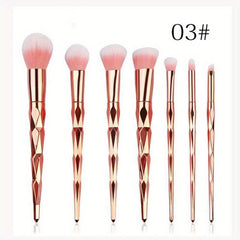 Colorful Makeup Brush Kit Soft Bristles for Eyeshadow Foundation Blush