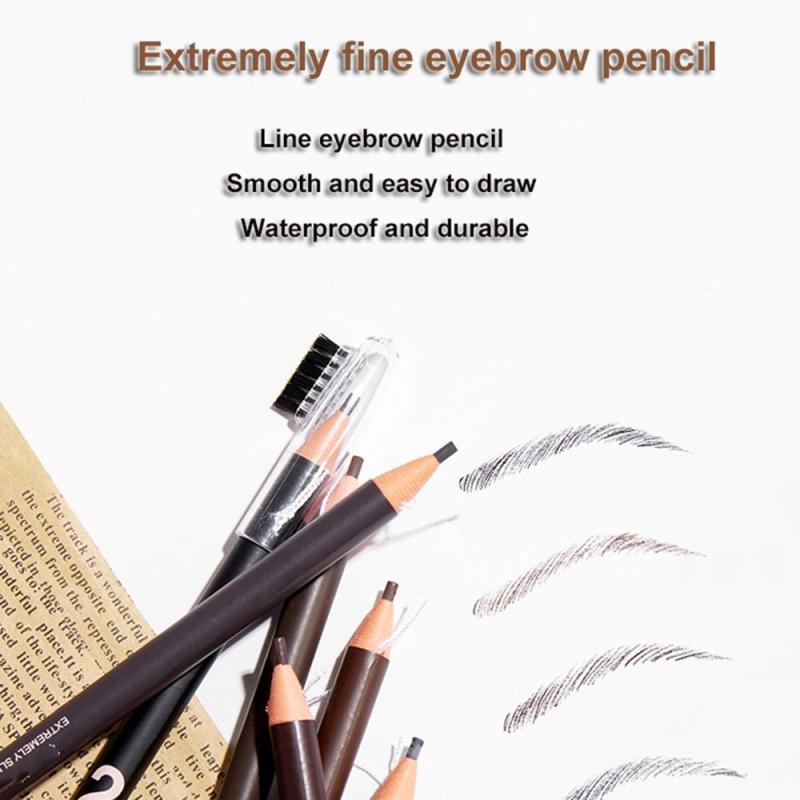 2mm Waterproof Eyebrow Pencil Makeup Shade Brown Brow Lip Tattoo Pen
