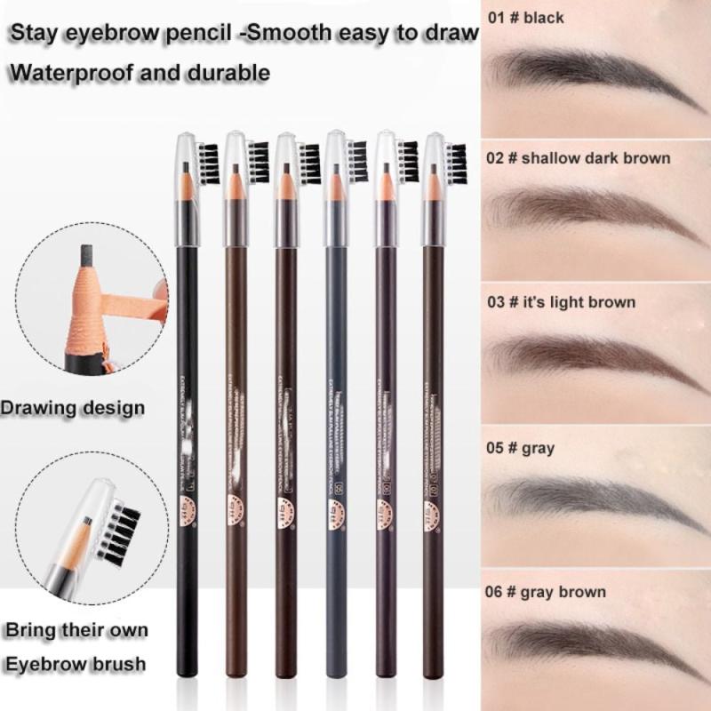 2mm Waterproof Eyebrow Pencil Makeup Shade Brown Brow Lip Tattoo Pen