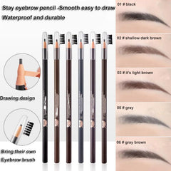 2mm Waterproof Eyebrow Pencil Makeup Shade Brown Brow Lip Tattoo Pen