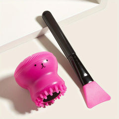Octopus Face Mask Brush and Massager for Hairless Skin