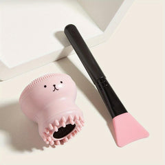 Octopus Face Mask Brush and Massager for Hairless Skin