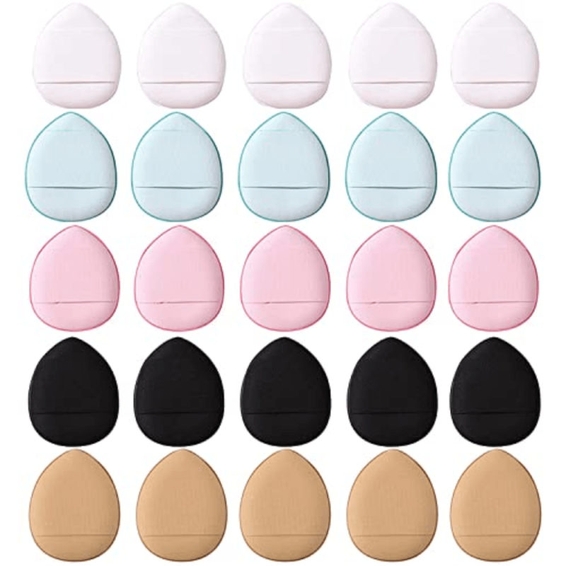 5PCS Mini Puff Makeup Finger Puff Set Sponge Concealer Foundation Detail Puff