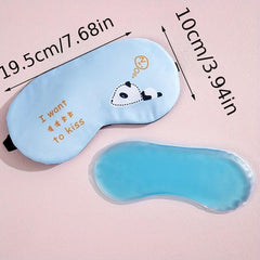 Cartoon Ice Eye Mask for Sleep Nap and Office Use Hot Compress Band