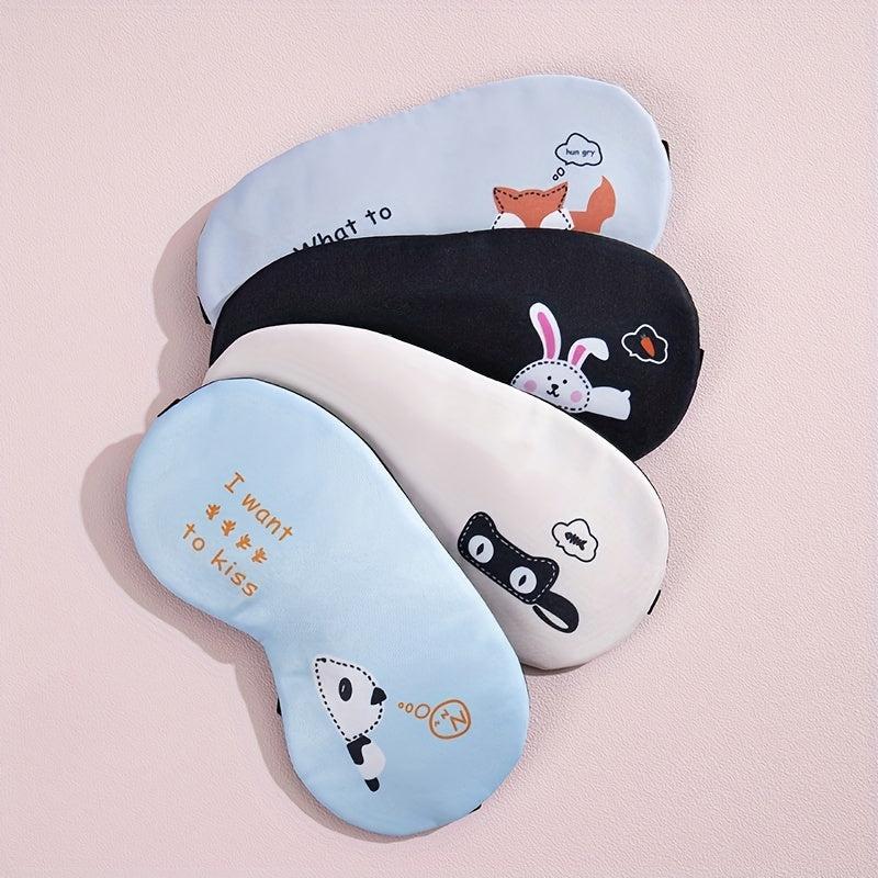 Cartoon Ice Eye Mask for Sleep Nap and Office Use Hot Compress Band