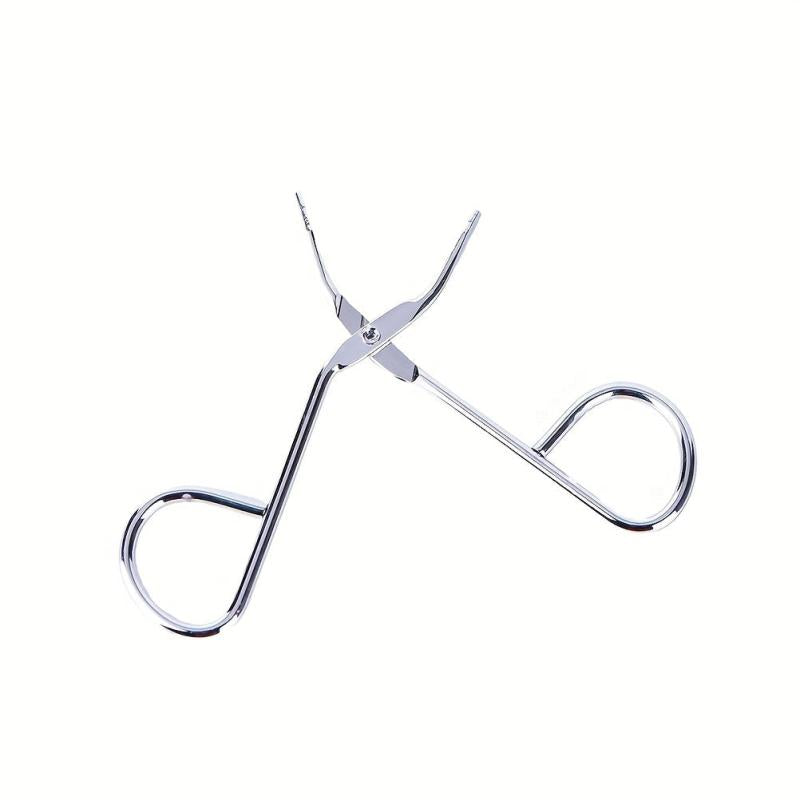 Eyebrow Scissors Tweezer Set Straight Flat Tip Hair Plucker