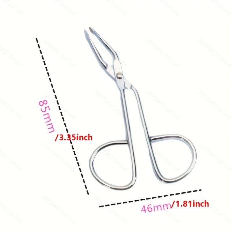 Eyebrow Scissors Tweezer Set Straight Flat Tip Hair Plucker