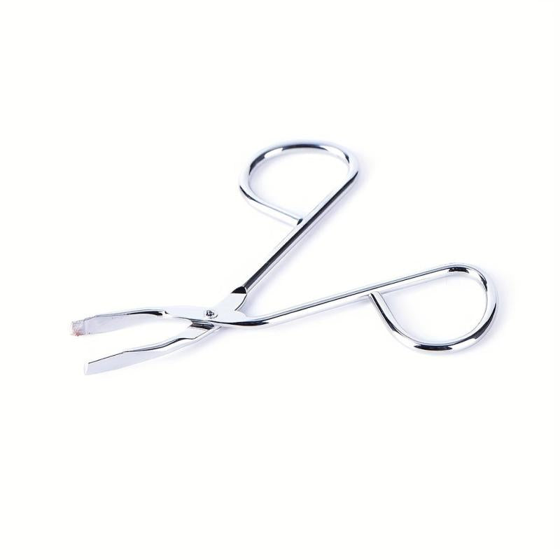 Eyebrow Scissors Tweezer Set Straight Flat Tip Hair Plucker