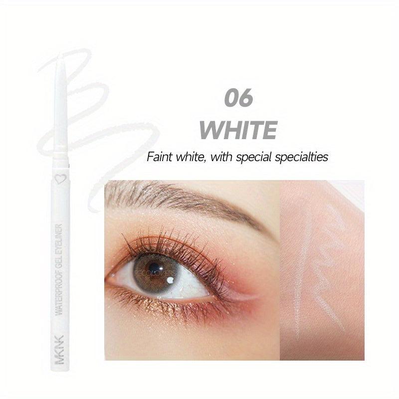 Waterproof Eyeliner Gel Pen - 6 Colors Smooth Proof and Rich
