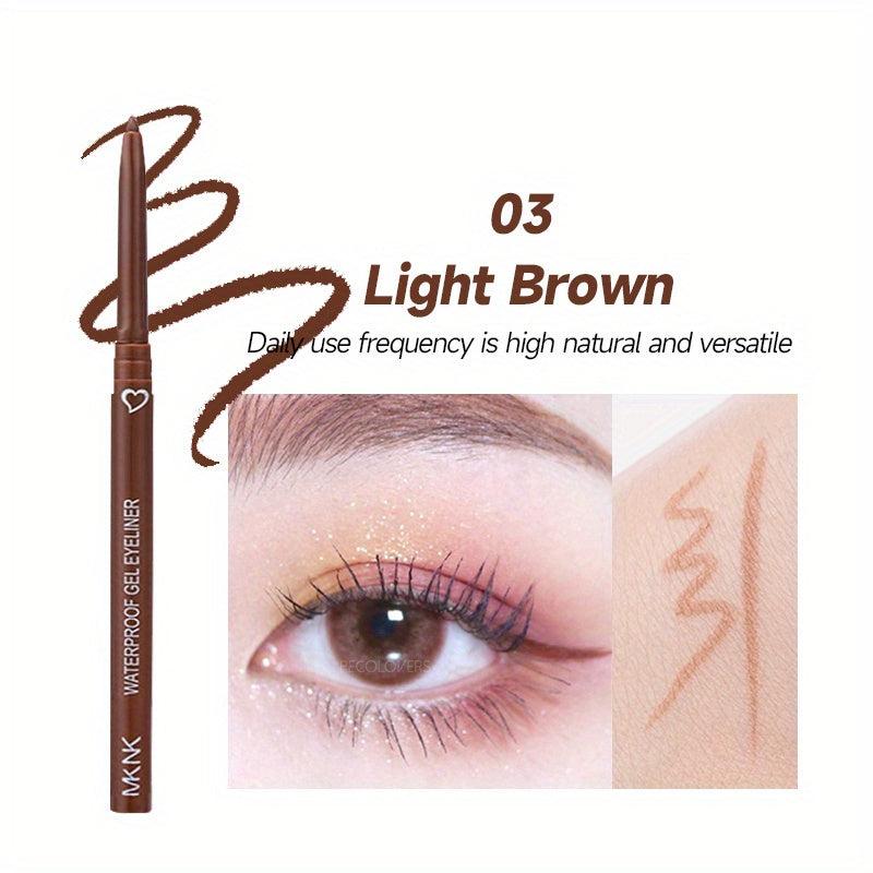 Waterproof Eyeliner Gel Pen - 6 Colors Smooth Proof and Rich