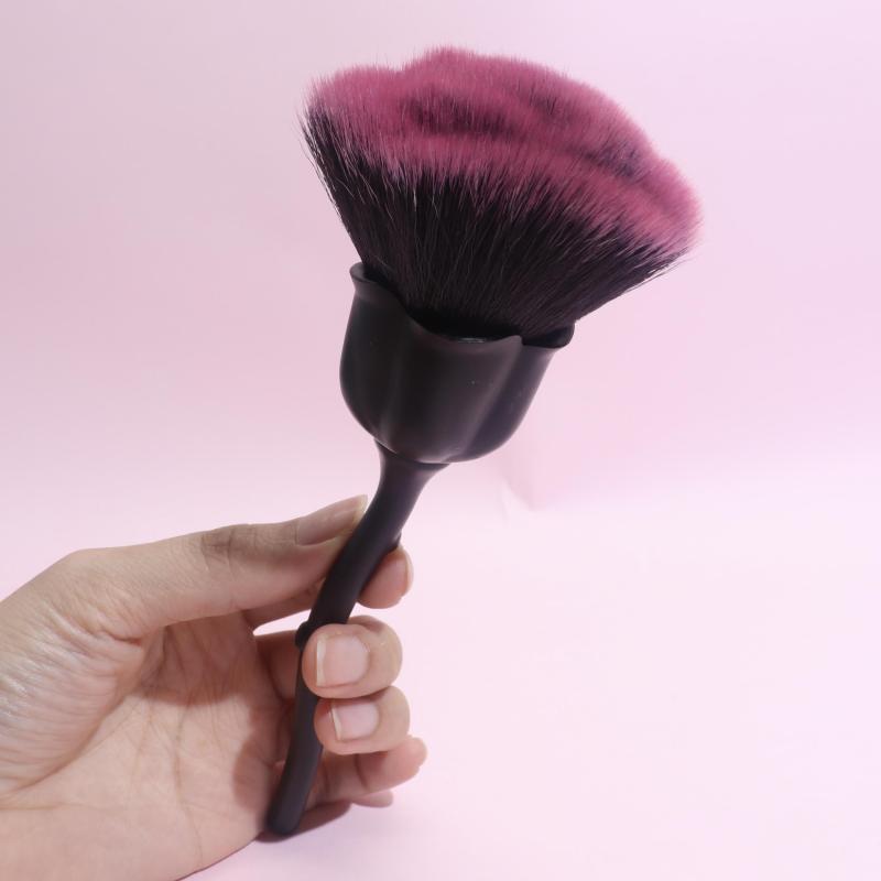 Large Fluffy Rose Makeup Brush for Full Coverage Face