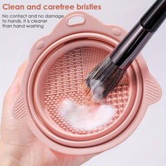 Silicone Makeup Brush Cleaning Mat - Easy Washing Tool