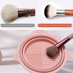 Silicone Makeup Brush Cleaning Mat - Easy Washing Tool