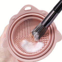 Silicone Makeup Brush Cleaning Mat - Easy Washing Tool