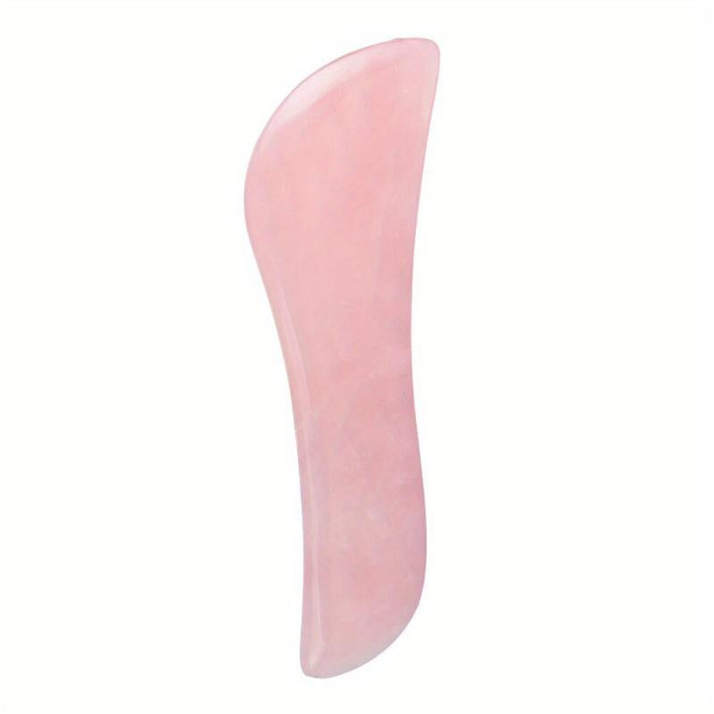 Natural Pink S Shaped Gua Sha Plate for Shoulder and Neck Scraper