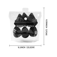 6pcs Makeup Sponge & Powder Puff, Wet And Dry Dual Use, Egg Shaped