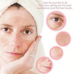 6 Silicone Eye Wrinkle Pads for Smoothing, Reusable Under Eye Patches