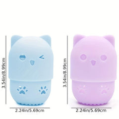 Shatterproof Silicone Cat Egg Rack & Sponge Holder