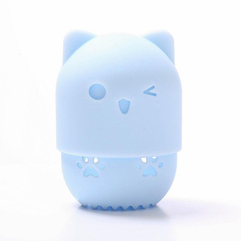 Shatterproof Silicone Cat Egg Rack & Sponge Holder