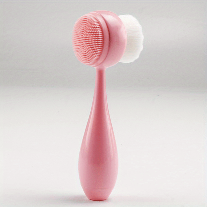 Facial Cleansing Brush Soft Bristles Silicone Facial Scrubber