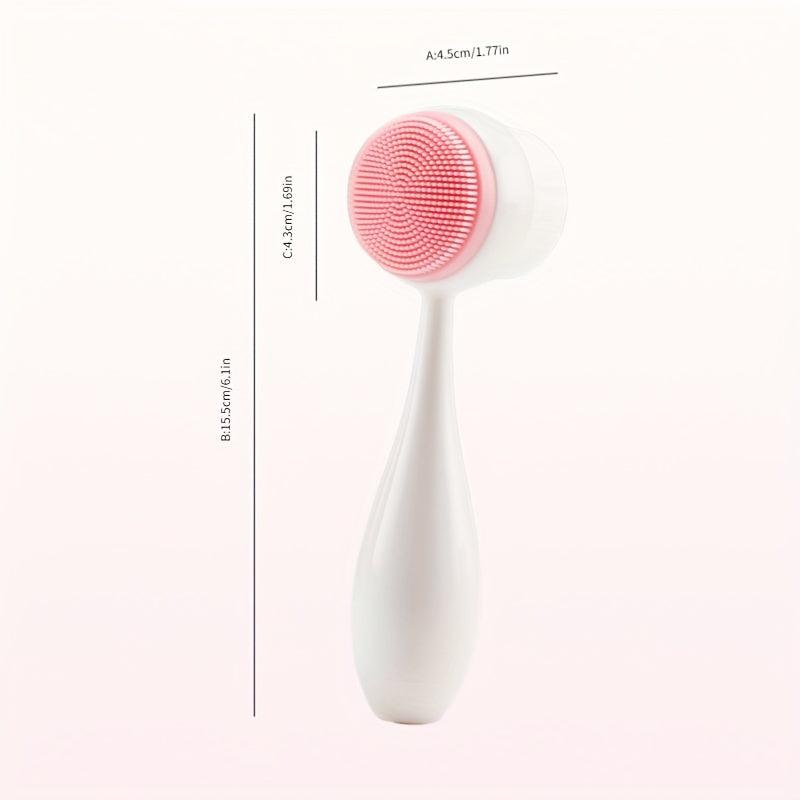 Facial Cleansing Brush Soft Bristles Silicone Facial Scrubber