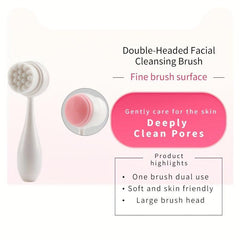 Facial Cleansing Brush Soft Bristles Silicone Facial Scrubber