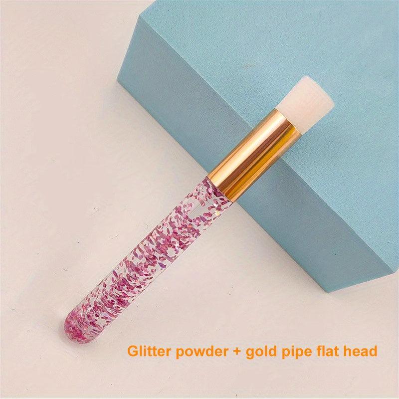 Eyelash Extension Cleaning Brush Glitter Handle