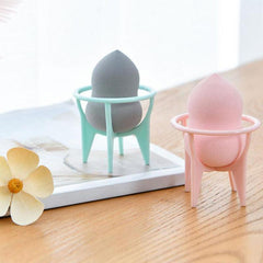 Sponge Puff Set with Stand Holder for Puffed Cakes and Cupcakes