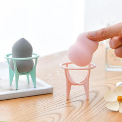 Sponge Puff Set with Stand Holder for Puffed Cakes and Cupcakes