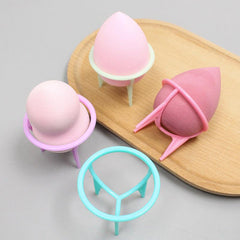 Sponge Puff Set with Stand Holder for Puffed Cakes and Cupcakes