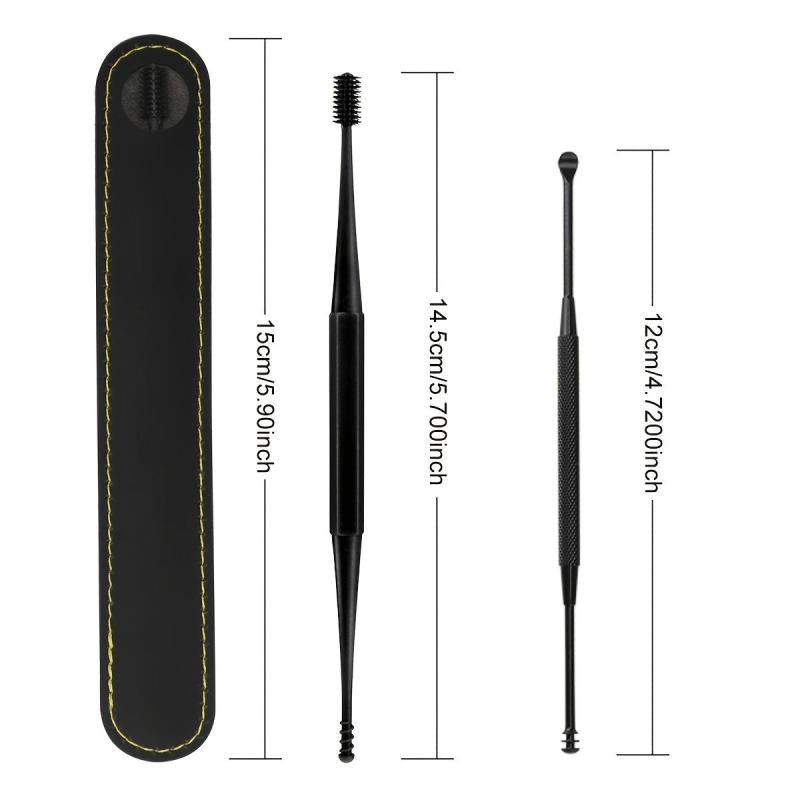 2 Pcs Ear Pick Earwax Removal Kit with Storage Bag