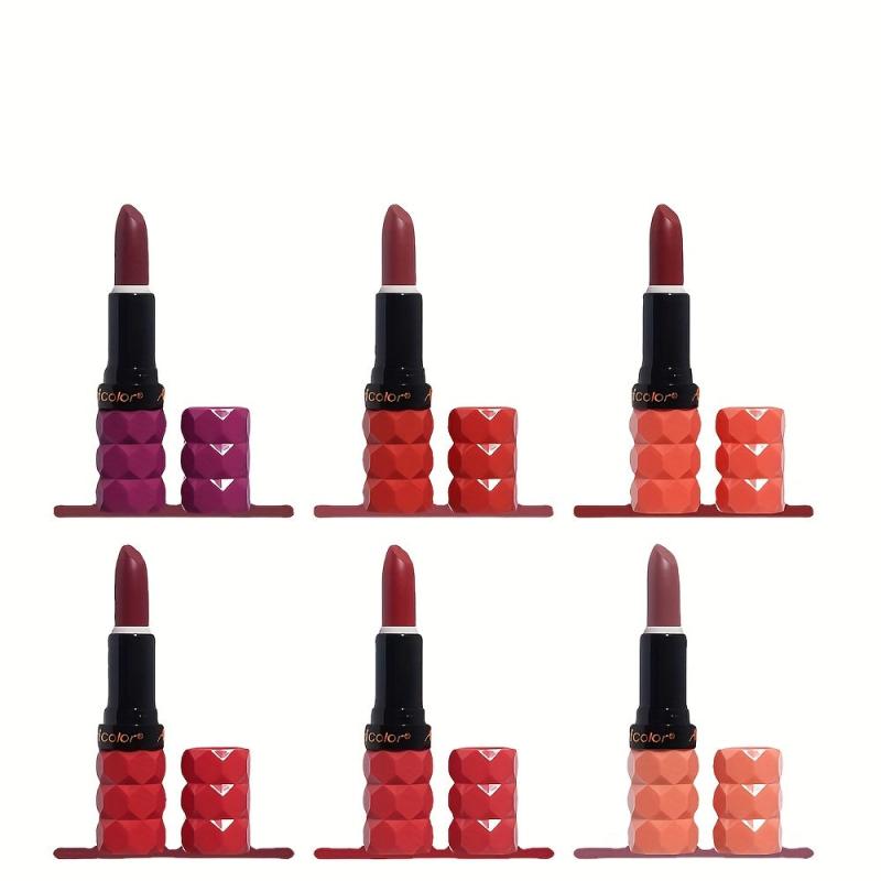 6 Shade Velvet Matte Lipstick Set Non Staining Non Fading Long Lasting