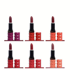 6 Shade Velvet Matte Lipstick Set Non Staining Non Fading Long Lasting