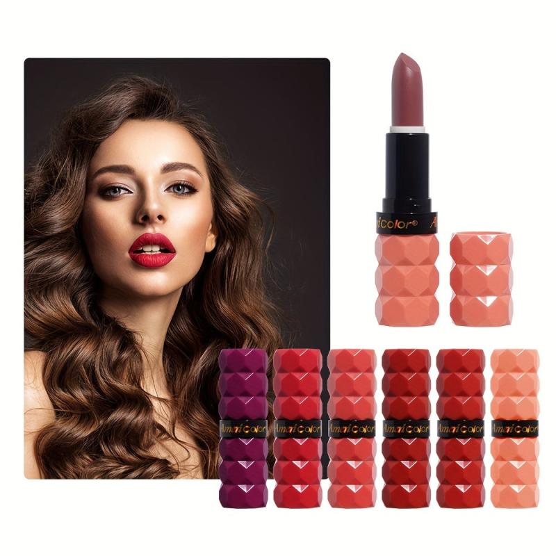 6 Shade Velvet Matte Lipstick Set Non Staining Non Fading Long Lasting