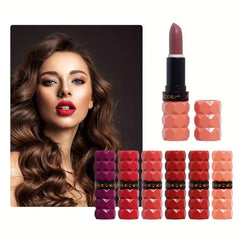 6 Shade Velvet Matte Lipstick Set Non Staining Non Fading Long Lasting
