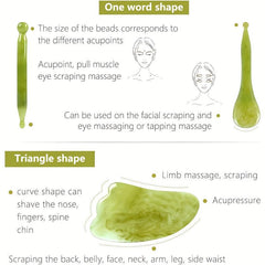 Gua Sha Facial Tools Scraping Massage Set for Lymphatic Drainage