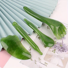 Gua Sha Facial Tools Scraping Massage Set for Lymphatic Drainage