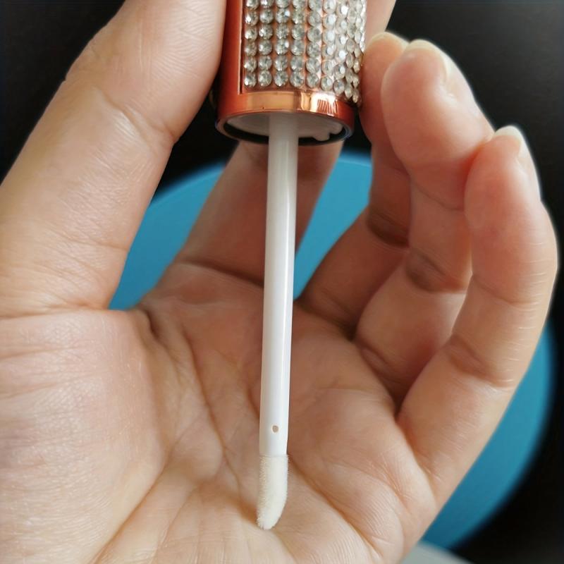 5ml Empty Lip Gloss Tube Crystal Clear Lip Balm Bottle with Brush Refillable