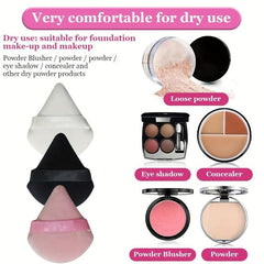 Triangle Powder Puff Mini Face Makeup Sponge Cosmetics Soft Face Powder Puff