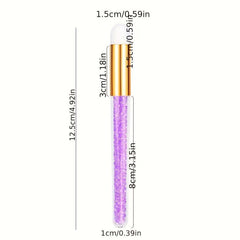 Glitter Crystal Lash Shampoo Brushes for Eyelash Extension Cleansing