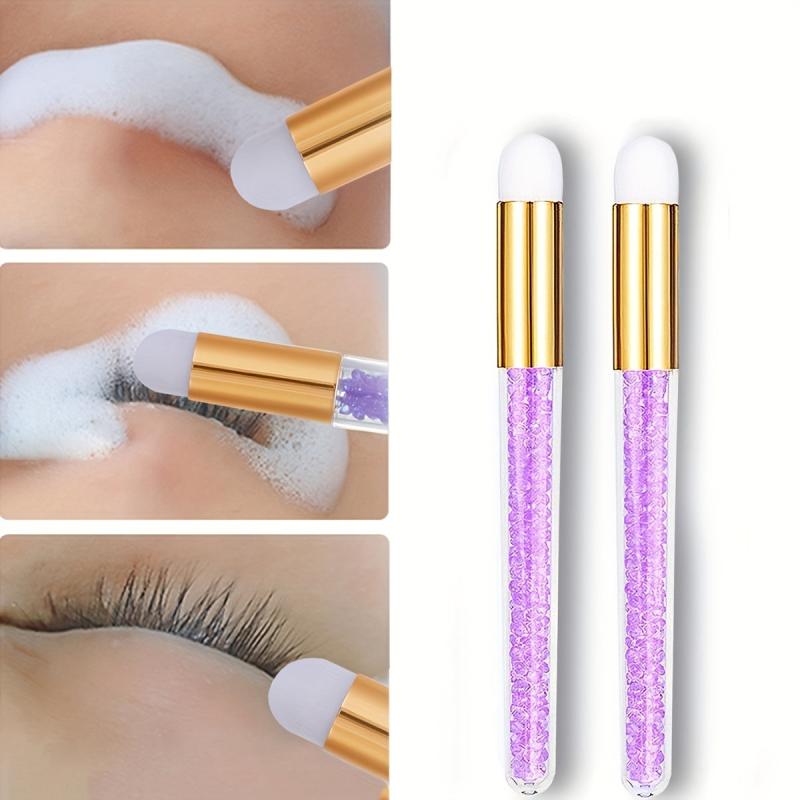 Glitter Crystal Lash Shampoo Brushes for Eyelash Extension Cleansing