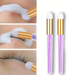 Glitter Crystal Lash Shampoo Brushes for Eyelash Extension Cleansing