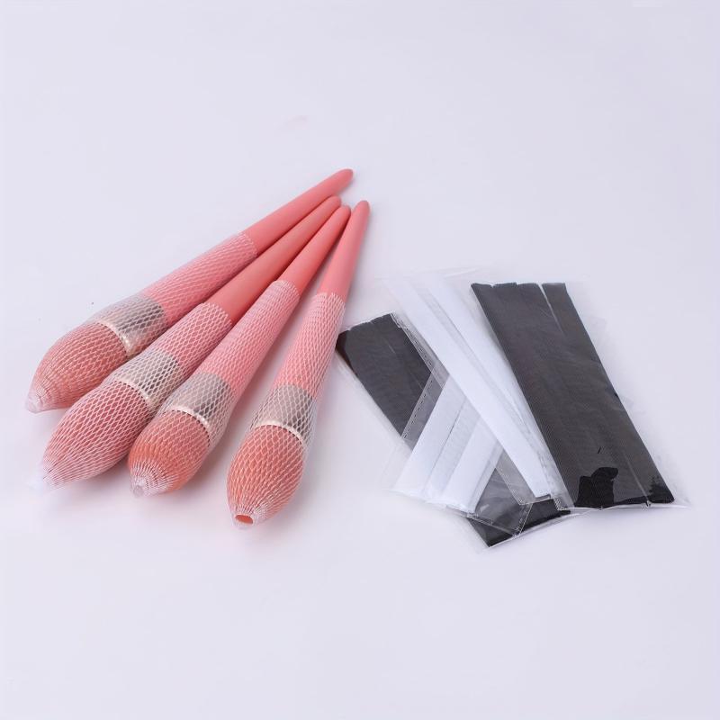 20 Pcs Makeup Brush Holder Net Dust Cover Elastic Guard