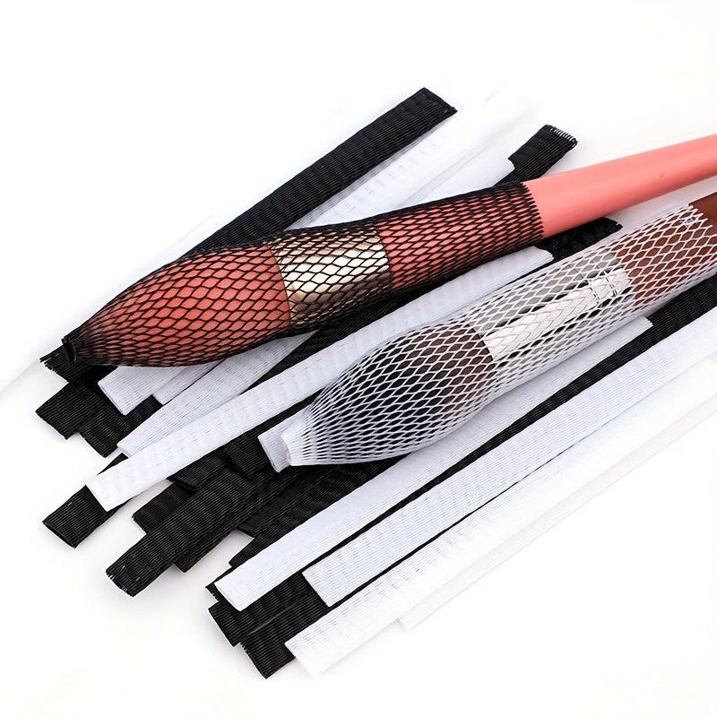 20 Pcs Makeup Brush Holder Net Dust Cover Elastic Guard