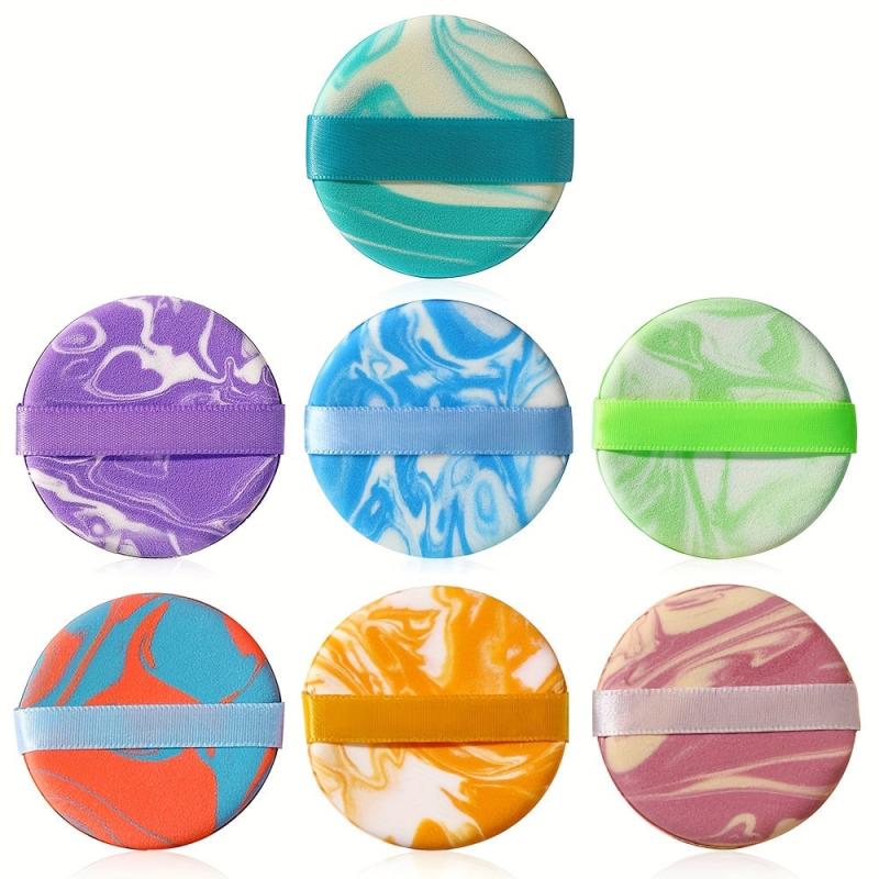 7pcs Irregular Texture Air Cushion Powder Puff Makeup Sponges