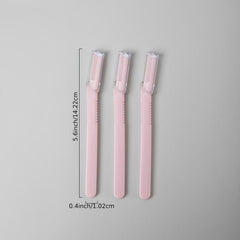 3 Pcs Eyebrow Razors Dermaplane Facial Razor Exfoliation Eyebrow Shaper