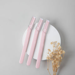 3 Pcs Eyebrow Razors Dermaplane Facial Razor Exfoliation Eyebrow Shaper
