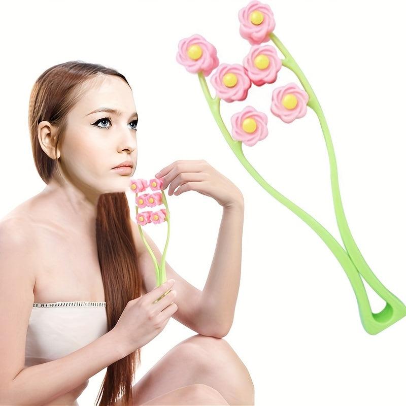 Flower Type Face Massager Roller V Face Firming Beauty Tool